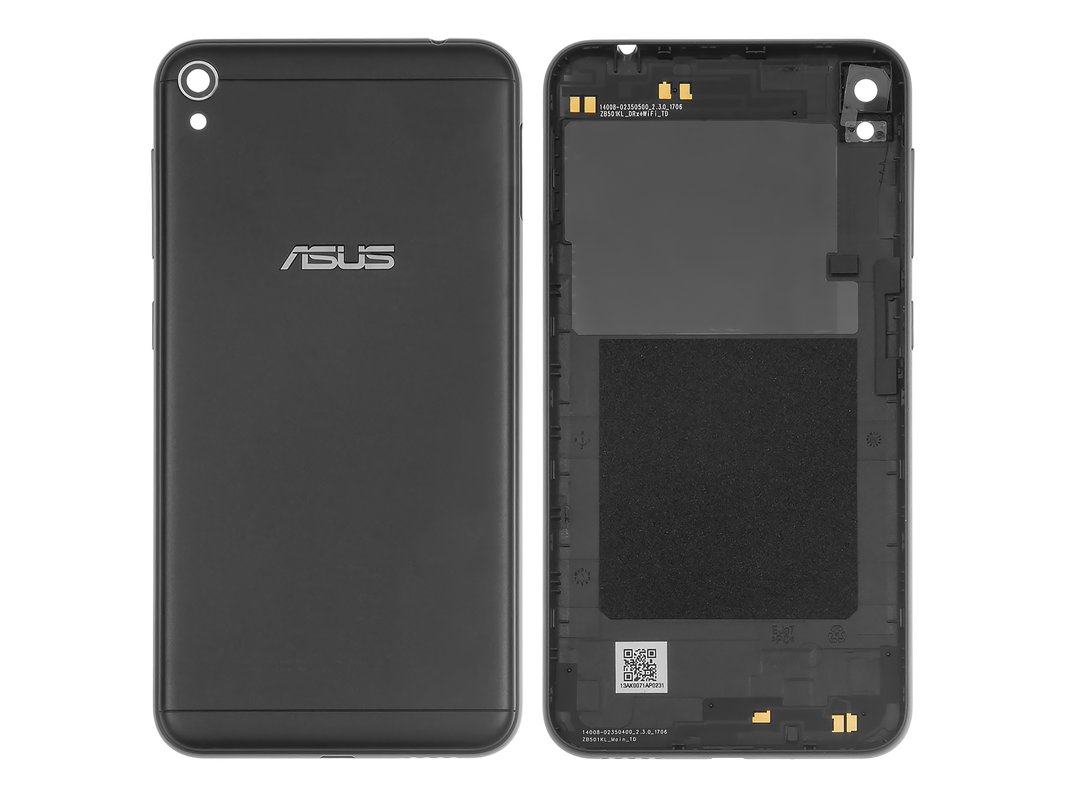 Задняя панель корпуса для Asus ZenFone Live (ZB501KL), черная, с боковыми  кнопками - GsmServer