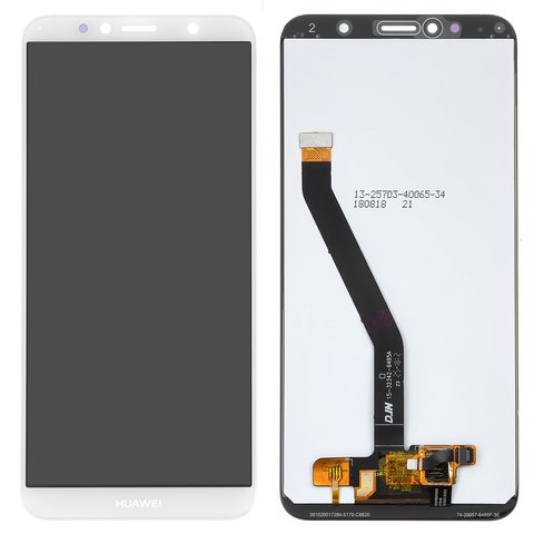 LCD compatible with Huawei Honor 7A Pro 5,7", Honor 7C 5,7", Y6 2018 , Y6 Prime 2018 , white, without frame, High Copy, AUM L29 ATU L21 ATU L22 