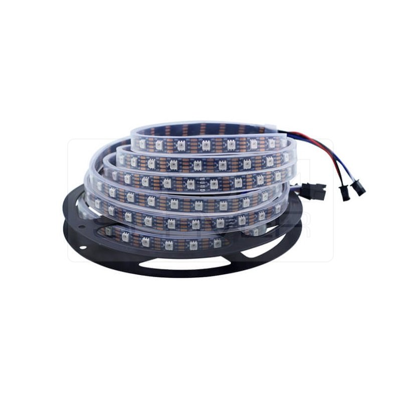 RGB LED Strip SMD5050, WS2815 (with controls, black, IP67, 12 V, 60 ...