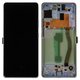 LCD compatible with Samsung G770 Galaxy S10 Lite, (white, with frame, Original, service pack) #GH82-21672B/GH82-22045B/GH82-21992B