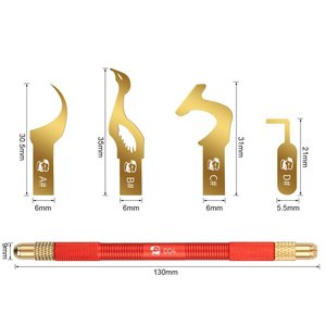 Knife Set Mechanic 004, for ICs, 4 in 1 