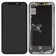 LCD compatible with iPhone X, (black, with frame, HC, (OLED), GX OEM hard)