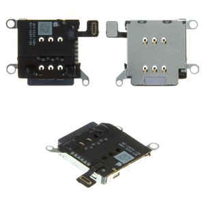 SIM Card Connector compatible with iPhone 12, iPhone 12 Pro, with flat cable 