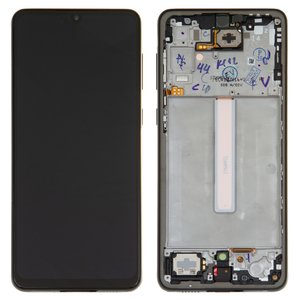 LCD compatible with Samsung A336 Galaxy A33 5G, black, with frame, Original PRC  