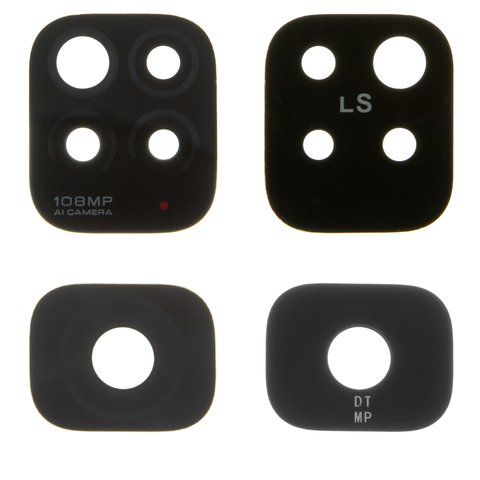 Camera Lens compatible with Xiaomi Redmi Note 11 Pro, black, without frame, set 2 pcs. 