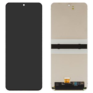 LCD compatible with Samsung F741 Galaxy Z Flip6, black, original change glass 