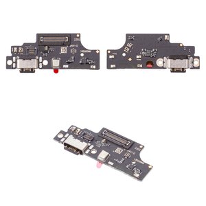 Flat Cable compatible with Xiaomi Poco M6 Pro 4G, Redmi Note 13 Pro 4G, charge connector, with components, High Copy, charging board 