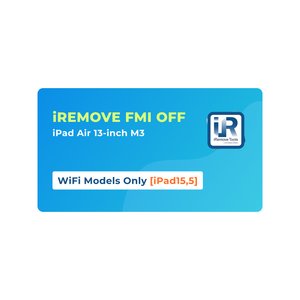 iRemove FMI OFF iPad Air 13 inch M3 WiFi Only [iPad15,5]