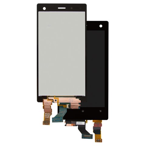 Pantalla LCD puede usarse con Sony LT26W Xperia acro S, negro, sin marco