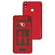 Panel trasero de carcasa puede usarse con Huawei Y7 (2019), roja, coral red
