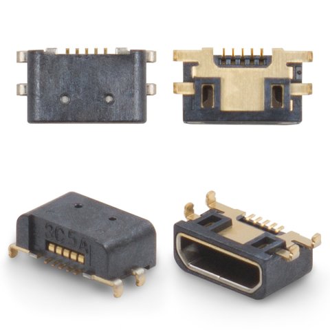 Conector de carga puede usarse con Nokia 800 Lumia, 5 pin, micro USB tipo B