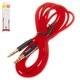 AUX cable Baseus M30, TRS 3.5 mm, 150 cm, rojo, con revestimiento de nylon, #CAM30-C91