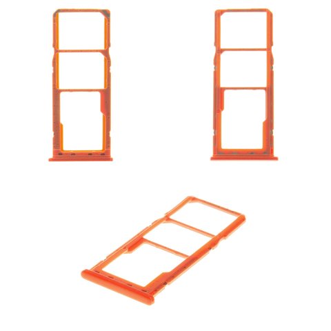 Sujetador de tarjeta SIM puede usarse con Samsung A205 Galaxy A20, A305 Galaxy A30, A505F DS Galaxy A50, anaranjado, con soporte para MMC, coral
