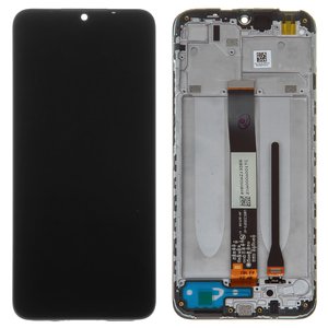 Pantalla LCD puede usarse con Xiaomi Redmi 9A, Redmi 9AT, Redmi 9C, negro, con marco, Original PRC , M2006C3LG, M2006C3LI, M2006C3LC, M2006C3MG, M2006C3MT