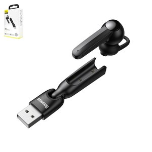 Auricular Baseus A05, inalámbrica, de vacío, negra, con cable, #NGA05 01