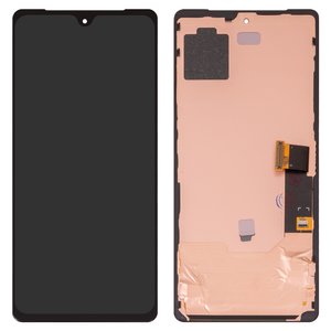 Pantalla LCD puede usarse con Google Pixel 7, negro, con marco, High Copy, con borde ancho, OLED  GVU6C, GQML3