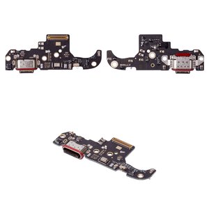 Cable flex puede usarse con Motorola Moto G75, del conector de carga, con componentes, Original PRC , placa del cargador