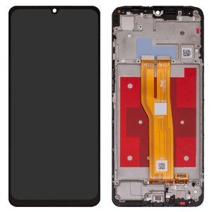 Pantalla LCD puede usarse con Samsung A075 Galaxy A07 4G, negro, con marco, Original PRC 