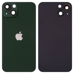 Panel trasero de carcasa puede usarse con iPhone 13, verde, con vidrio de cámara, small hole