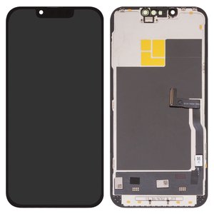 Pantalla LCD Wextom puede usarse con iPhone 13 Pro, negro, con marco, HC, sin error, OLED  soft, Diagnosable, 120Hz