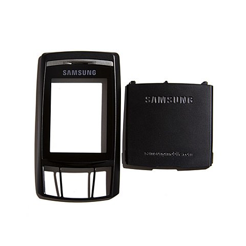 Корпус для Samsung D840, чорний, передня і задня панель