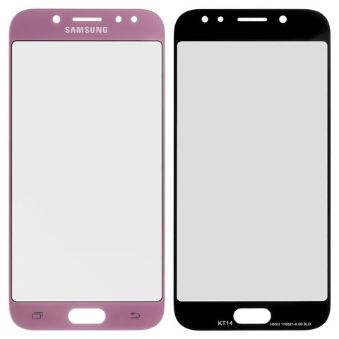 Стекло корпуса для Samsung J530F Galaxy J5 2017 , розовое