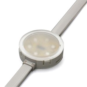 Комплект круглых LED модулей полноцветные, 6 светодиодов SMD3535, 50 мм, IP68, 20 шт. 