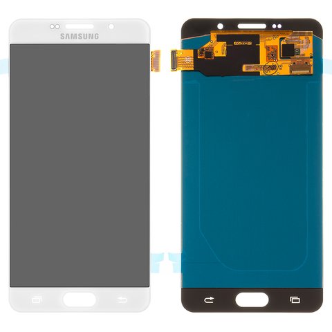 Дисплей для Samsung A710 Galaxy A7 2016 , белый, без рамки, High Copy, OLED