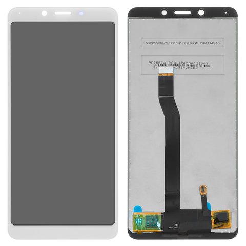 Дисплей для Xiaomi Redmi 6, Redmi 6A, білий, без рамки, Оригінал переклеєне скло , переклеєний сенсорний екран, M1804C3DG, M1804C3DH, M1804C3DI, M1804C3CG, M1804C3CH, M1804C3CI