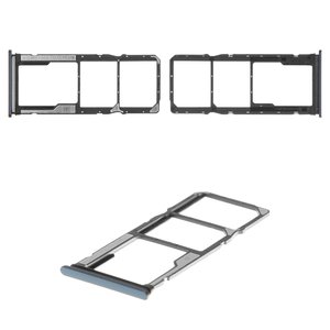 Держатель SIM карты для Xiaomi Redmi 9, серый, M2004J19G, M2004J19C