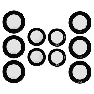 Скло камери для Samsung A235 Galaxy A23, A236B Galaxy A23 5G, чорне, без рамки, комплект 5 шт.