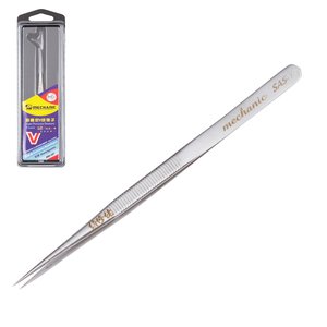 Пинцет монтажный Mechanic SAS 11, прямой, 140 мм