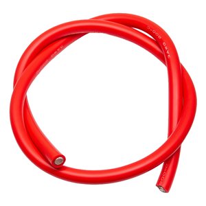 Провід в силіконовій ізоляції 3AWG, 35 мм², 1 м, червоний, UL3135