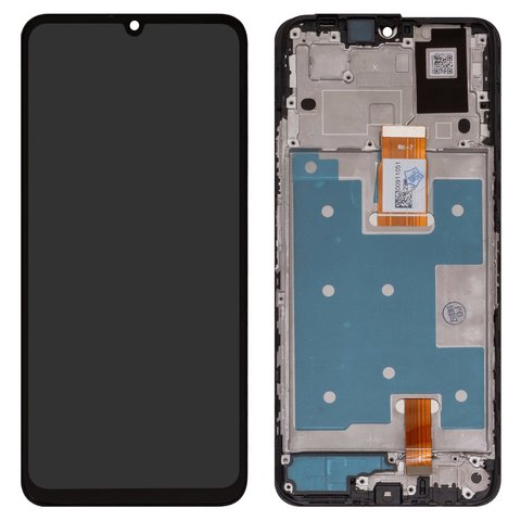 Дисплей для Huawei Honor X7a, чорний, з рамкою, High Copy, TXDI675EBAPU 5, RKY LX1, RKY LX2, RKY LX3