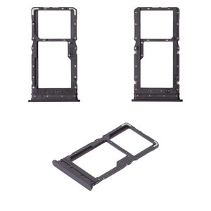 Держатель SIM карты для Xiaomi Redmi 12, черный, jade black